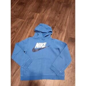 Nike Blue Sweatshirt Pullover Hoodie Boys Sz S